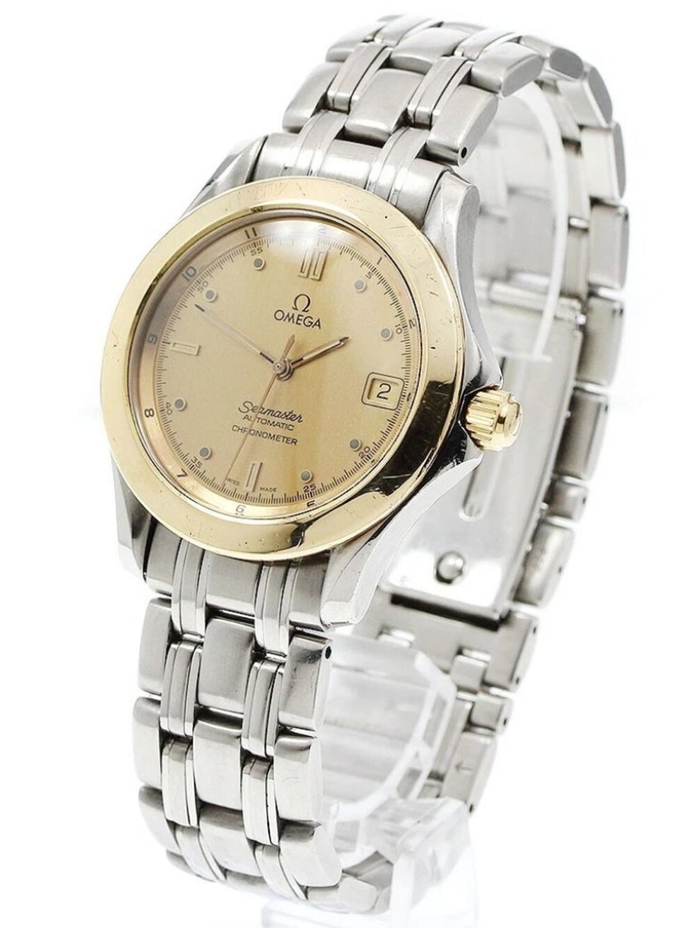OMEGA Seamaster120 2401.10 YG bezel chronometer Automatic Men's Watch_961197